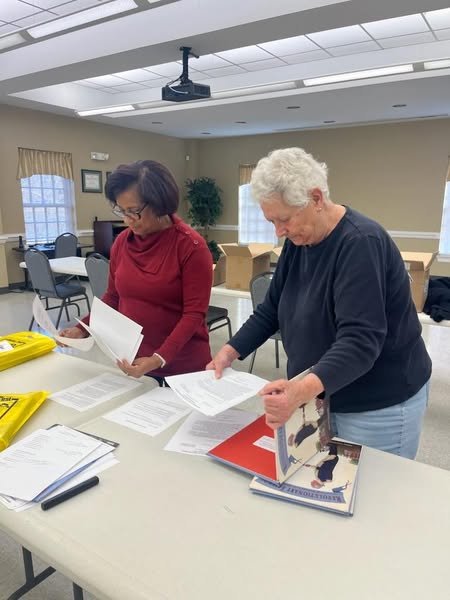 HHRA board members Wanda Sykes, Sandra Bryant, and Julia Allsbrook for their dedication and hard work! They spent time labeling, sorting, and packing books to be delivered to public, charter, and private schools across Halifax County.