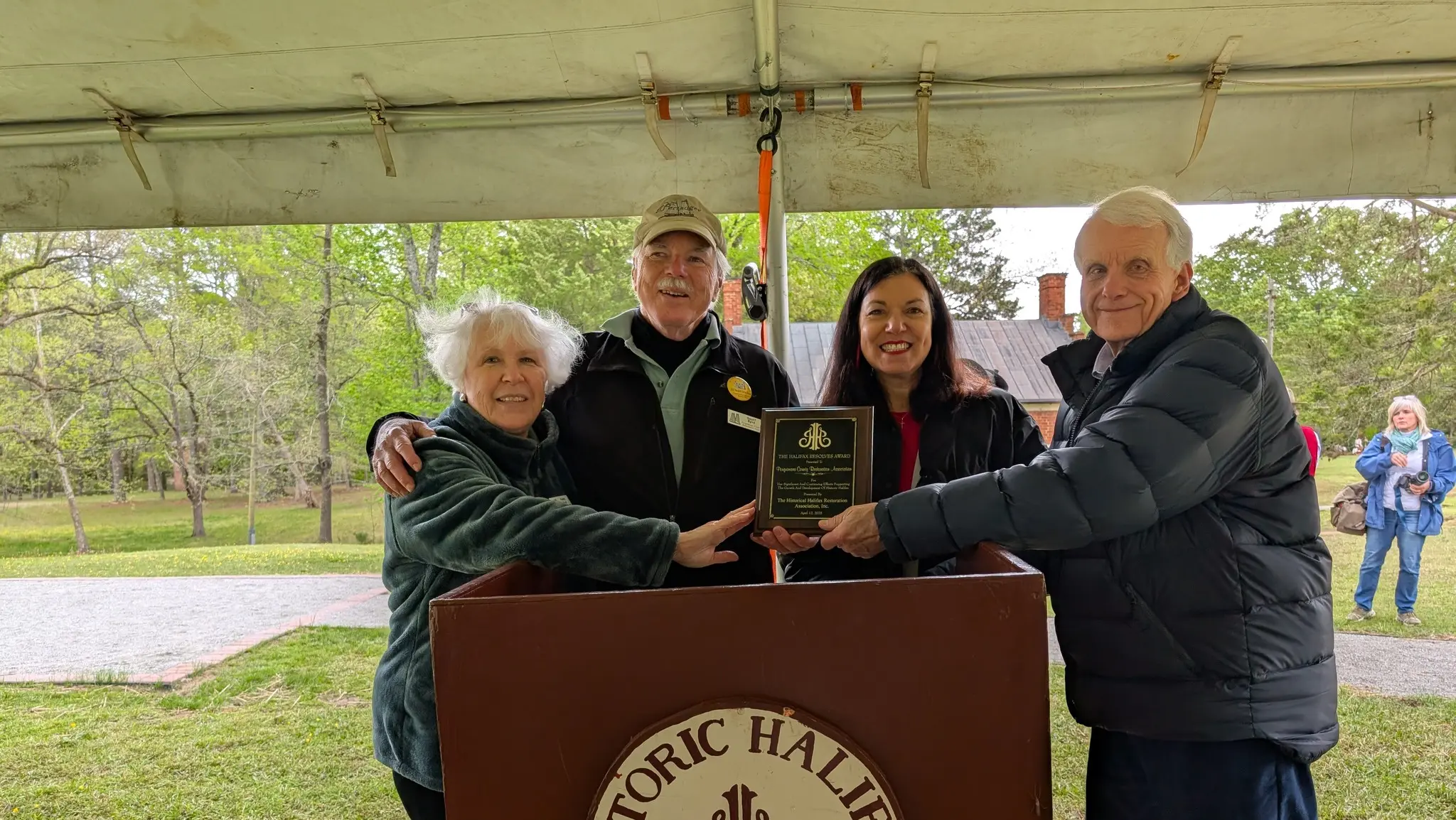 Perquimans County Restoration Association receives The Halifax Resolves Award